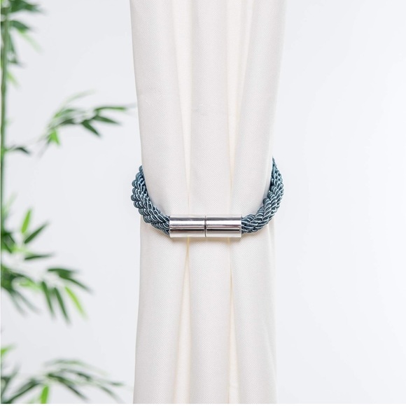 Blue Decorative Magnetic Curtain Rope 2 Pack - Picture 6 of 7